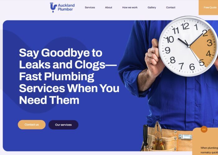 Tradie website design Auckland